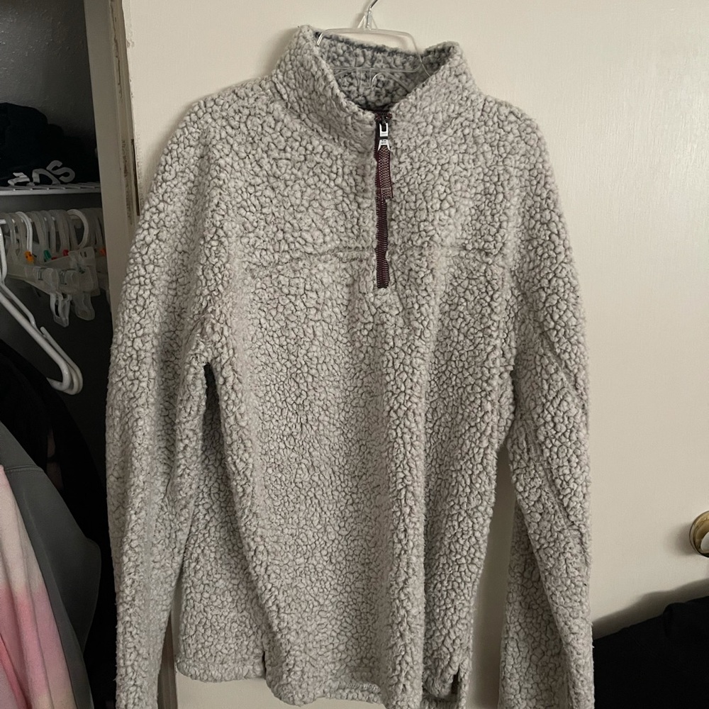 true grit sherpa quarter zip